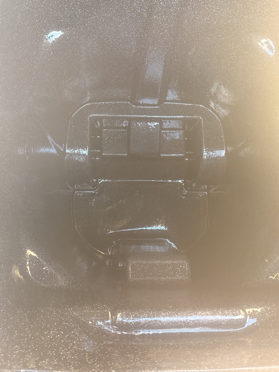 Clean black bin